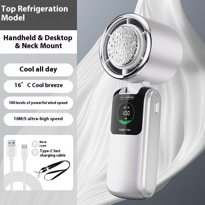 Portable Folding Mini Fan – High-Speed, Rechargeable & Hands-Free