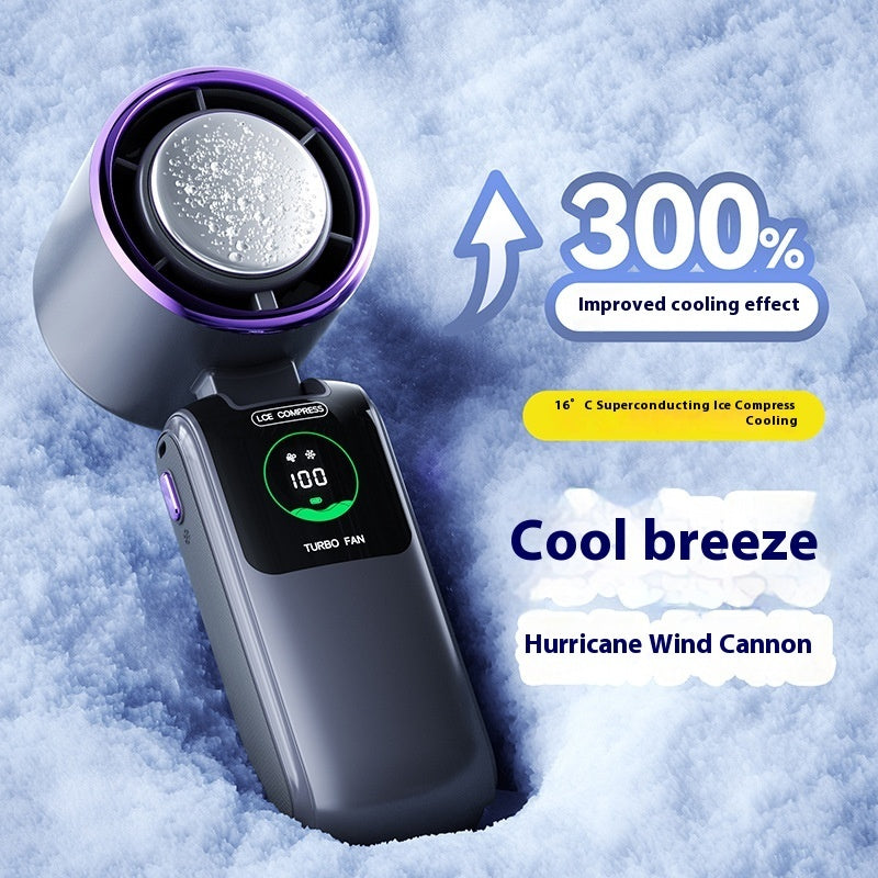 Portable Folding Mini Fan – High-Speed, Rechargeable & Hands-Free