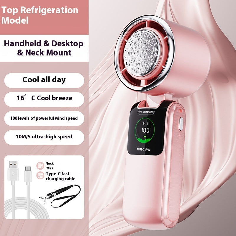 Portable Folding Mini Fan – High-Speed, Rechargeable & Hands-Free