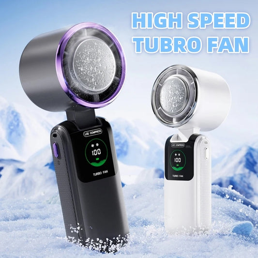 Portable Folding Mini Fan – High-Speed, Rechargeable & Hands-Free