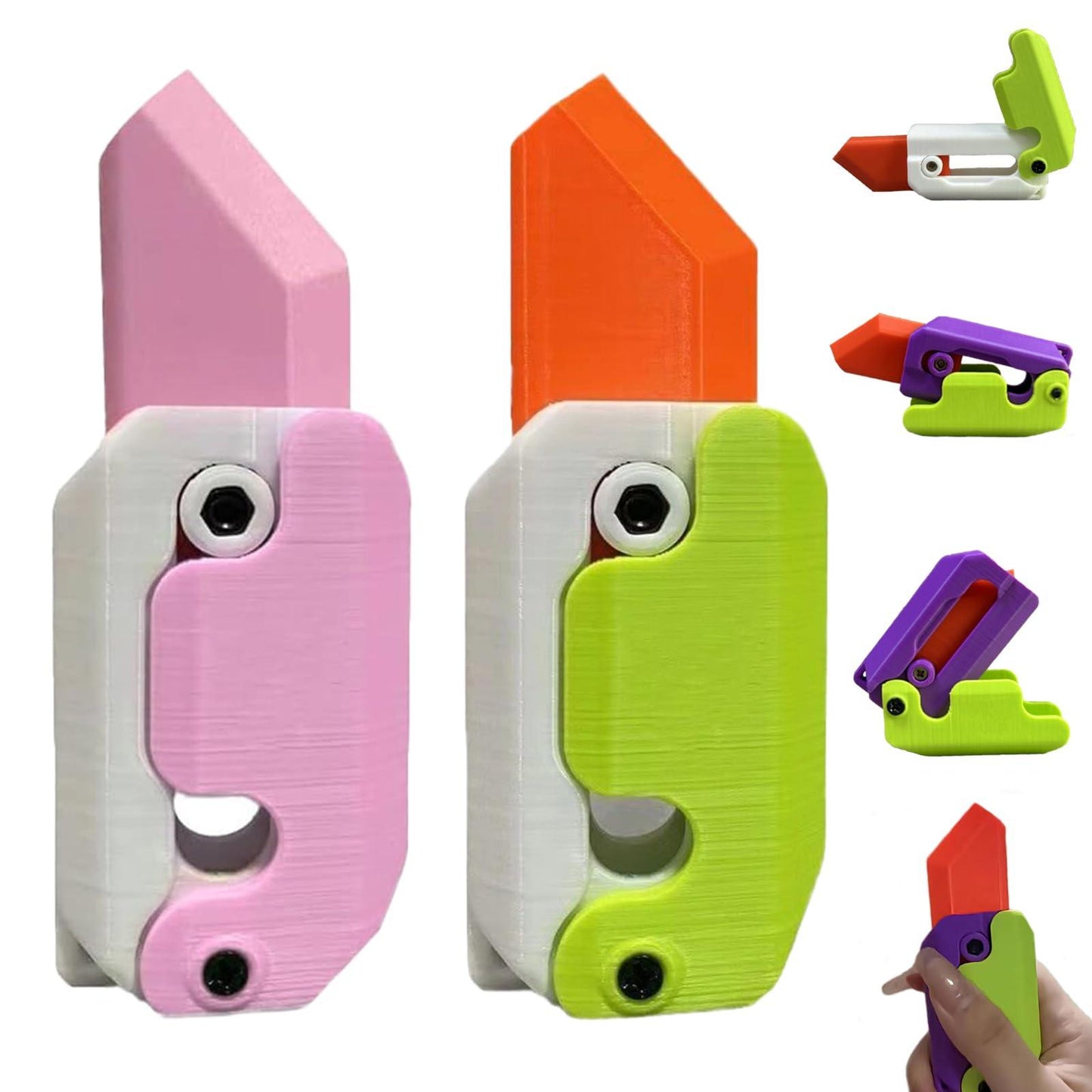 Carrot-Shaped Fidget Knife Toy for Stress Relief and Fun
