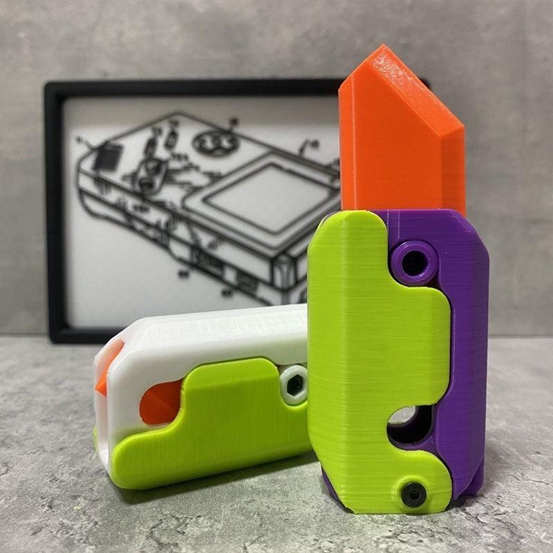 Carrot-Shaped Fidget Knife Toy for Stress Relief and Fun