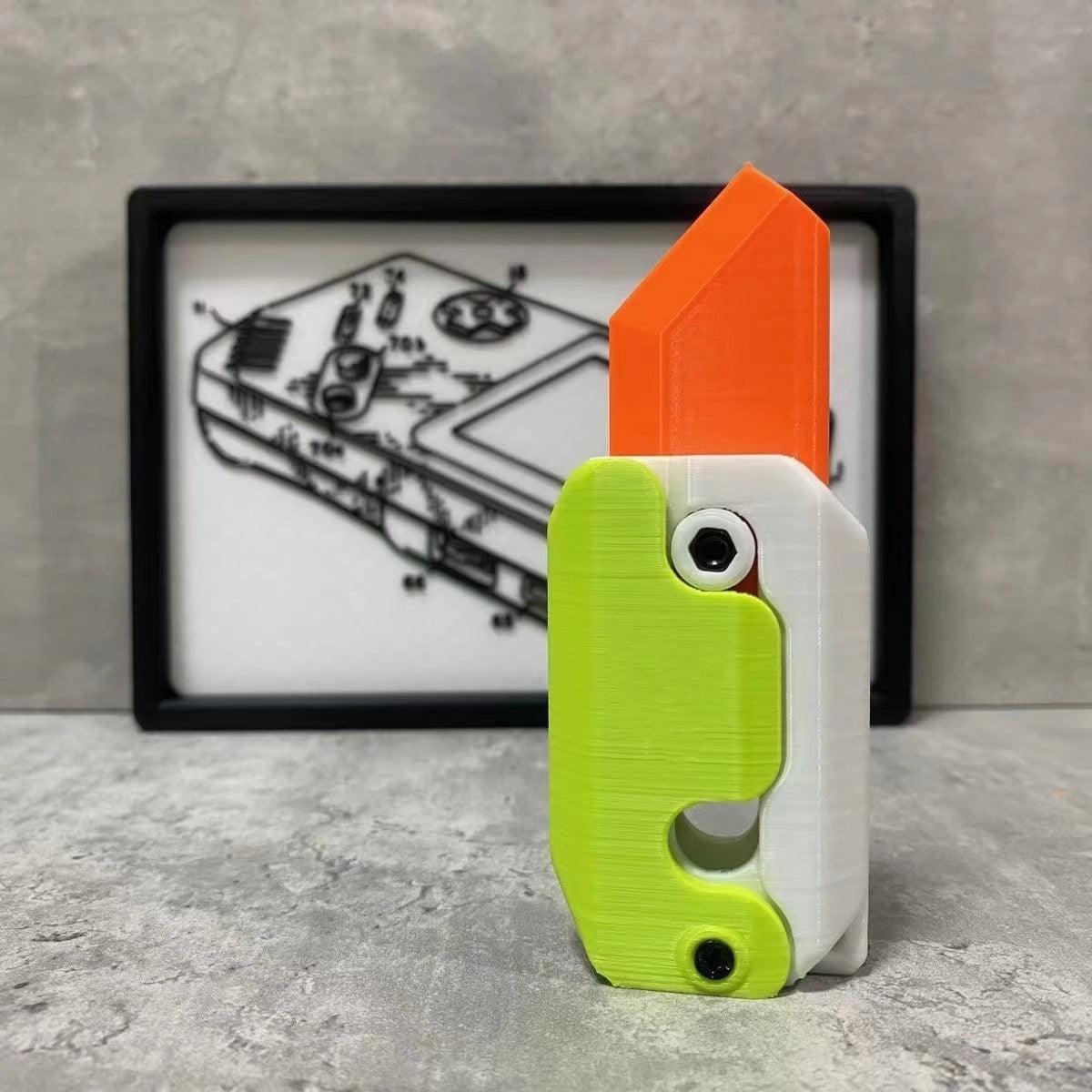 Carrot-Shaped Fidget Knife Toy for Stress Relief and Fun